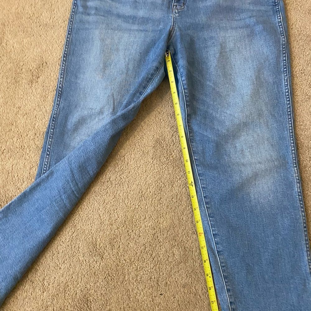 Madewell Classic Light Blue Cropped Straight-Leg Jeans Women’s Size 32 - Picture 5 of 6